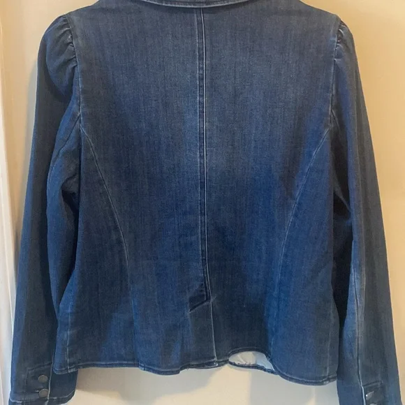 INC International Concepts Dark Blue Denim Blazer - Picture 10 of 10